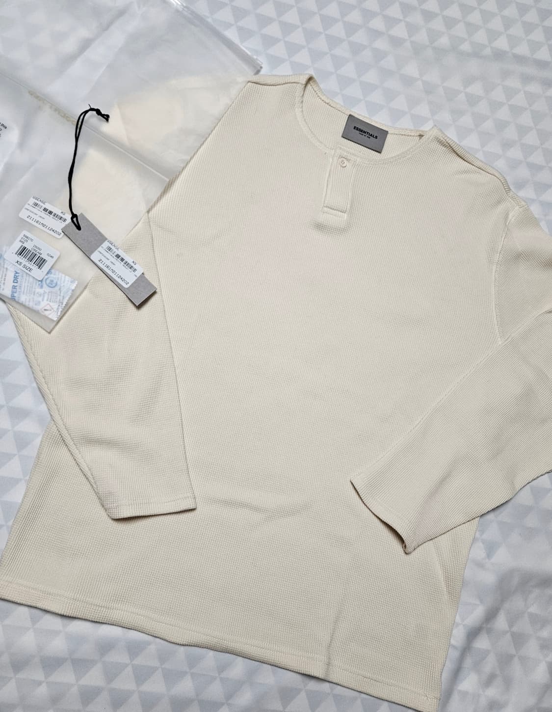 [xs] 피어오브갓 에센셜 와플 코튼 헨리넥 상품이미지5