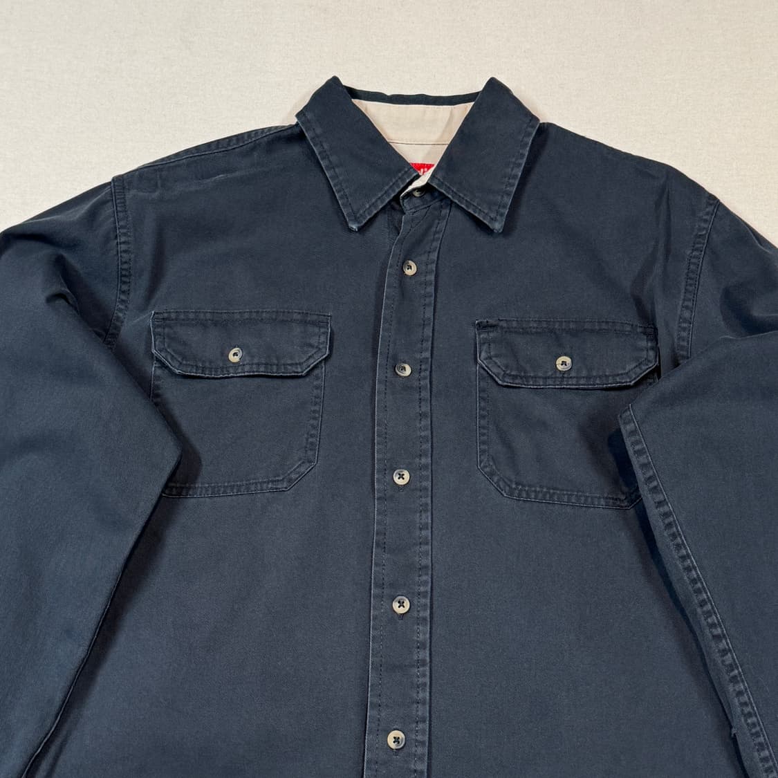 M) Wrangler 랭글러 투포켓 워크웨어 코튼 셔츠 블랙 상품이미지3