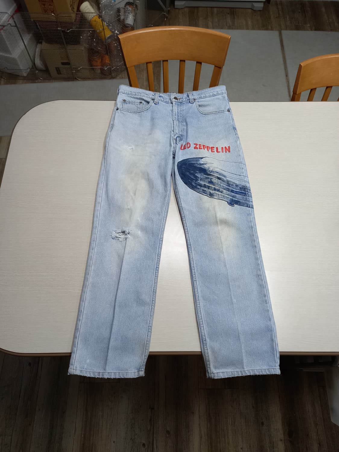 33 93's 리바이스515-0217 일자진 연청 커스텀 33-438 상품이미지1