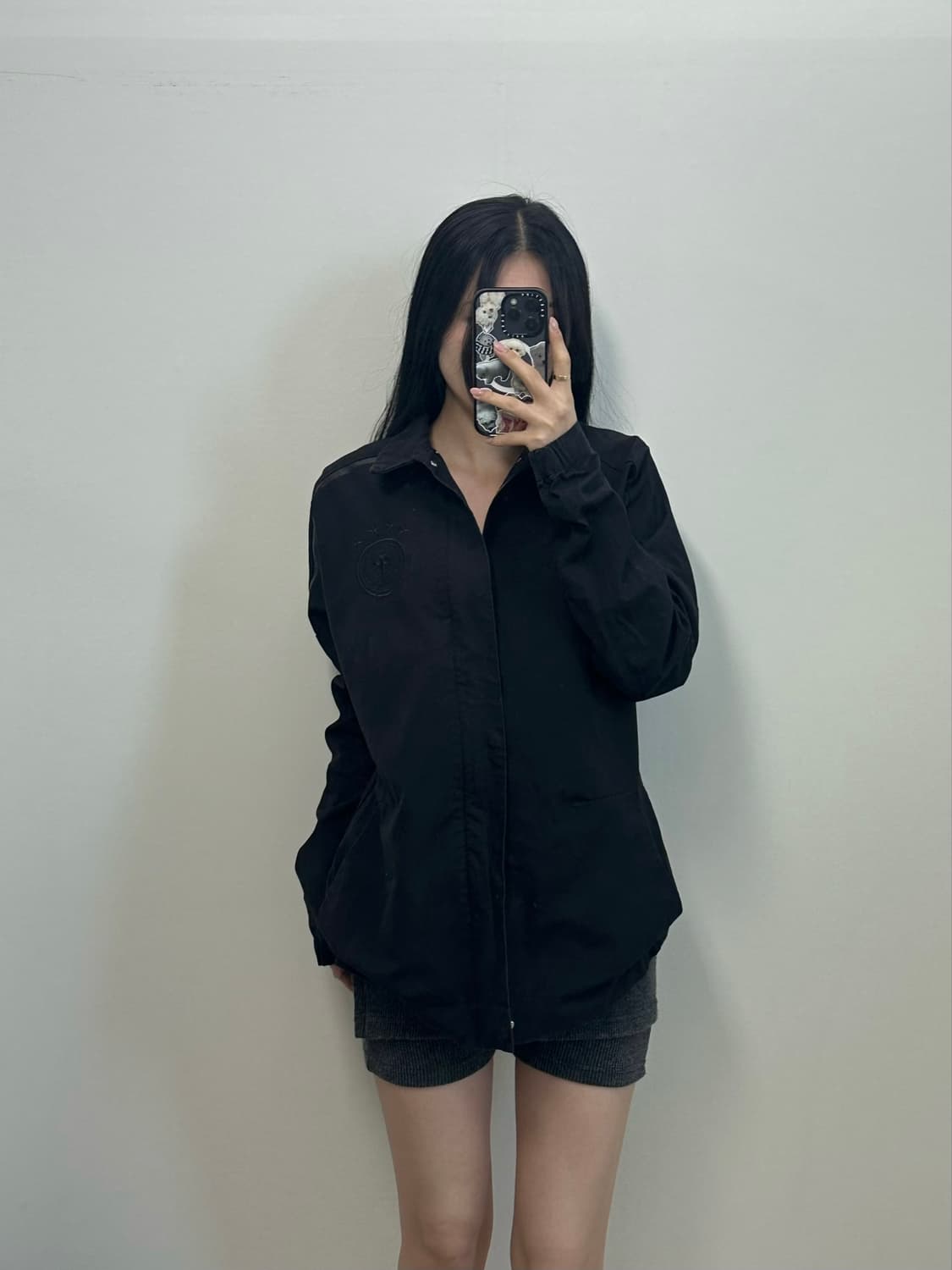 아디다스 독일 블랙 코튼 자켓 상품이미지1