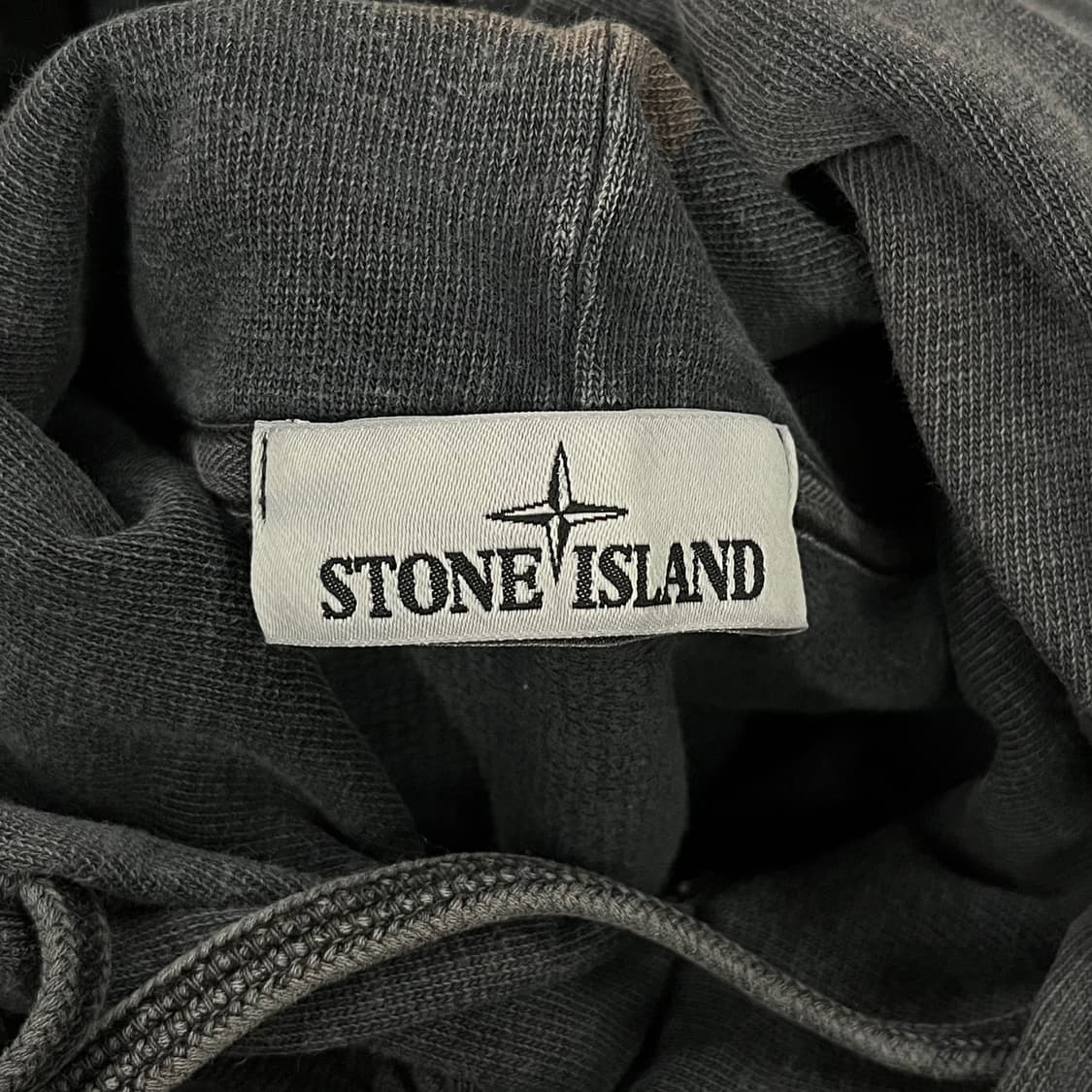 [정품/M] 스톤아일랜드 워싱 후드티 블랙 b8 상품이미지5