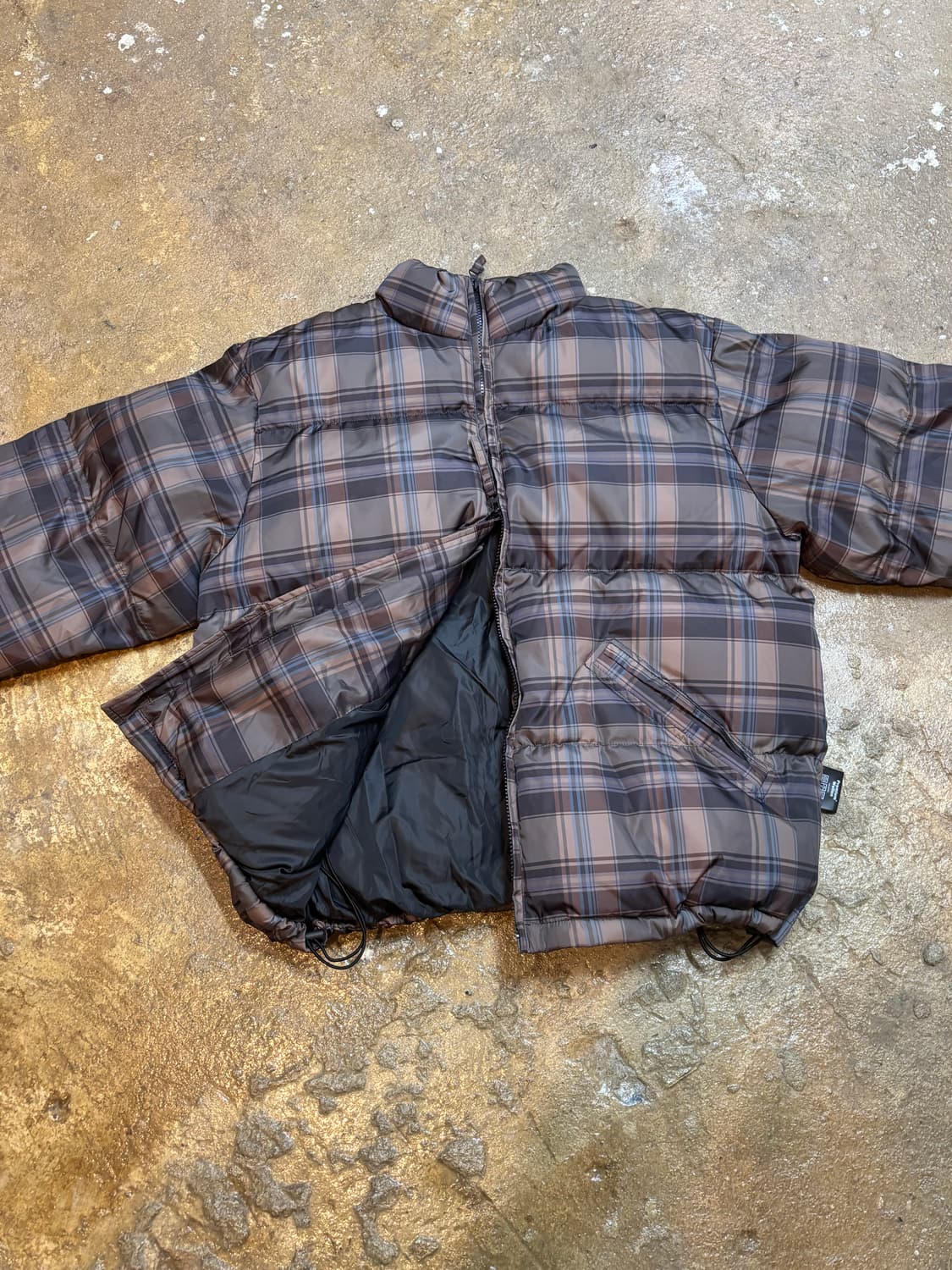 젠틀 커버 타탄 체크 패딩 상품이미지7