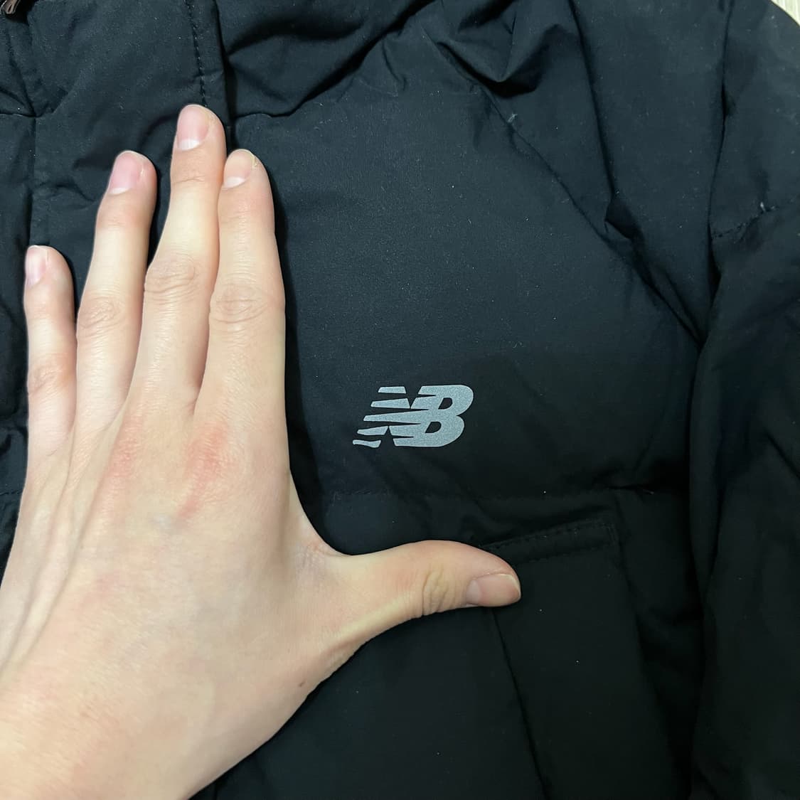 뉴발란스 구스다운 후드 롱패딩 M/90  상품이미지3