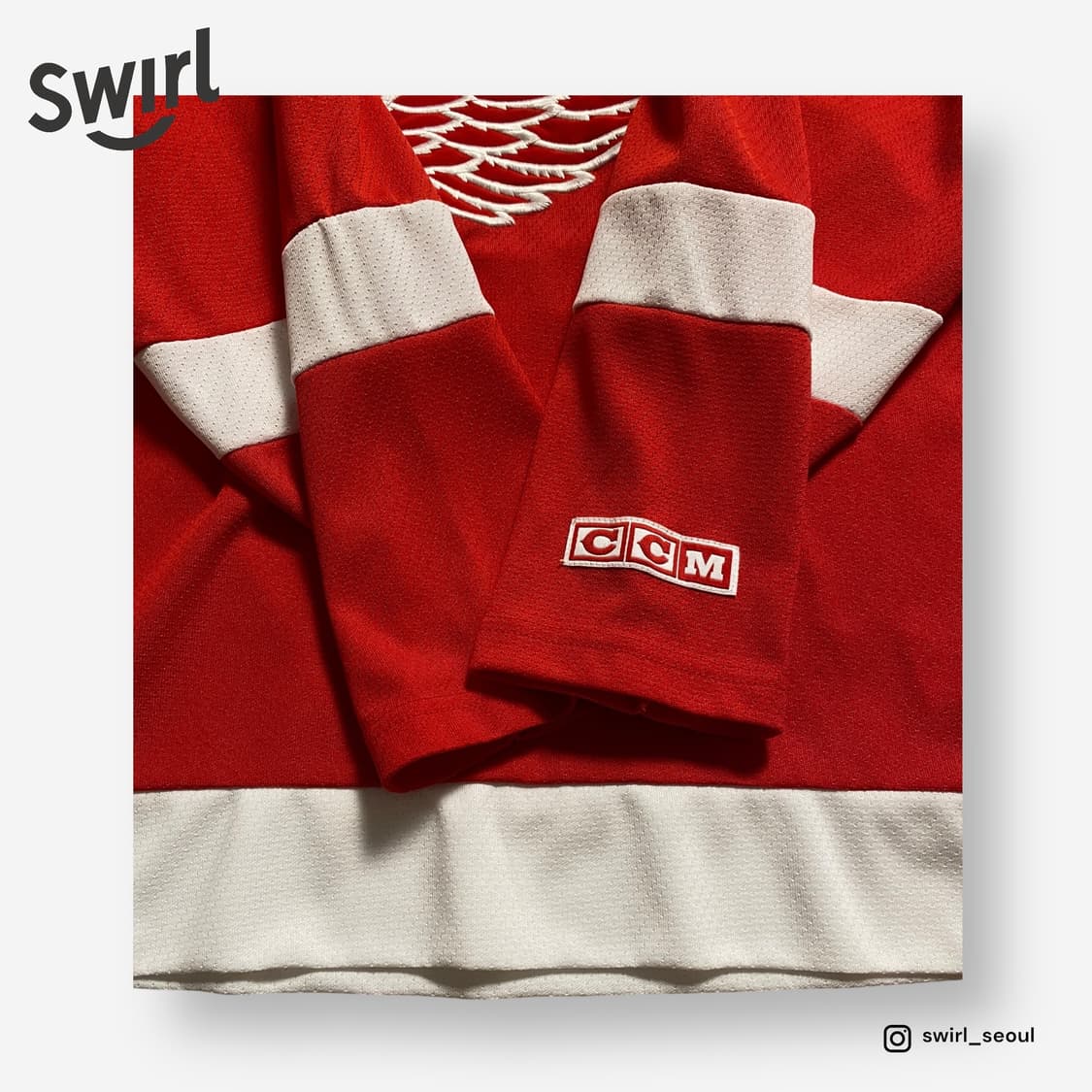 🌊 CCM Detroit Red Wings Jersey 상품이미지5