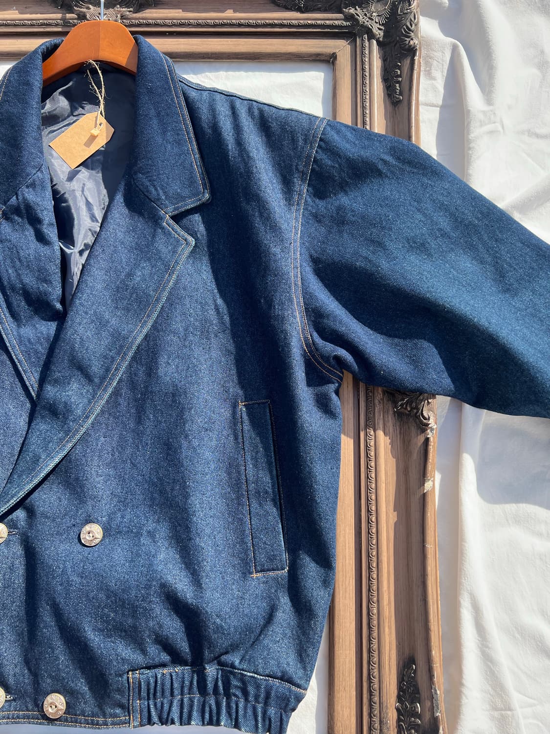 블루종 더블 데님 자켓 상품이미지4