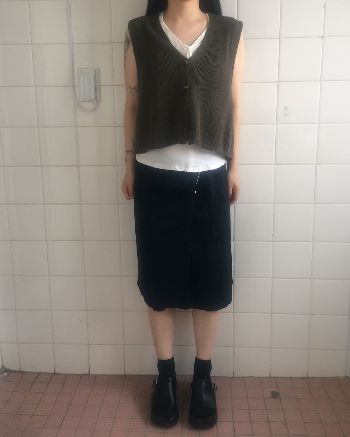 Pleats vest 상품이미지1