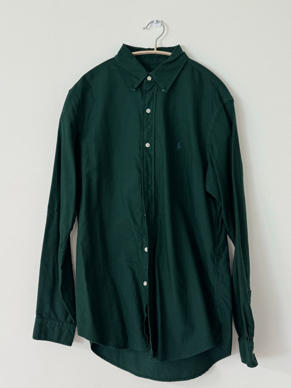 폴로 클래식핏 가먼트 다이 옥스포드 셔츠 상품이미지3