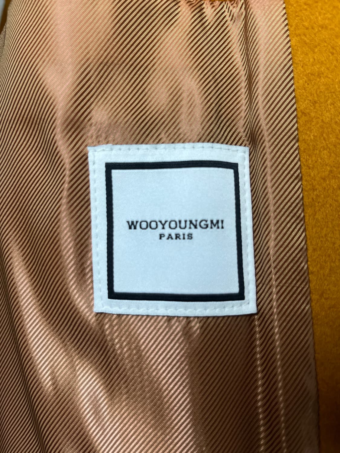 우영미 오렌지 오버핏 더블 코트 46사이즈 상품이미지6