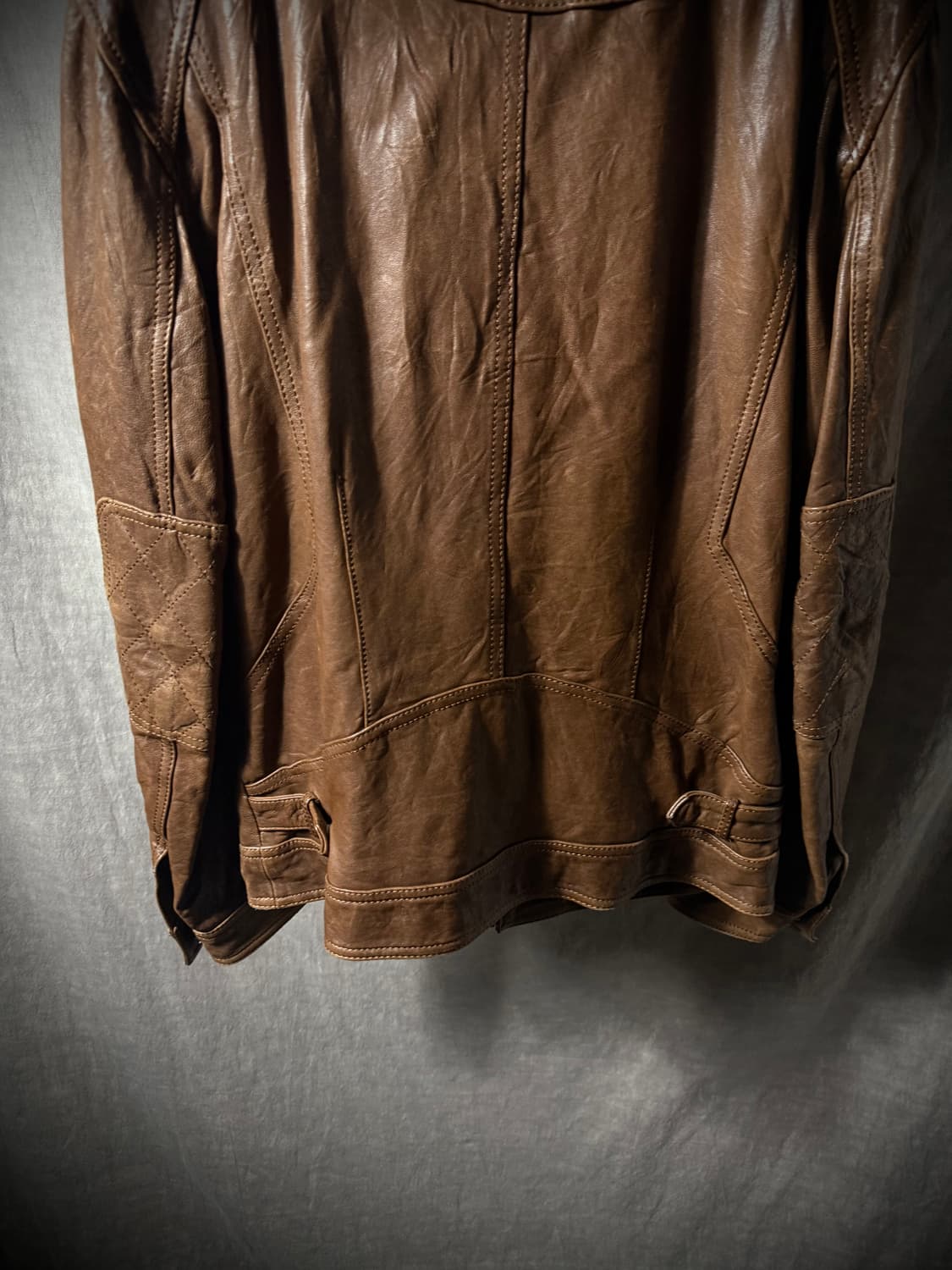 Lamb Leather Military Jacket  상품이미지6