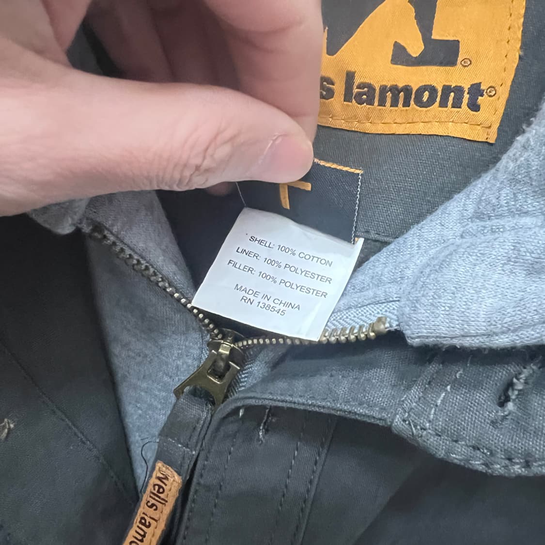 USA 웰스라몬트 후드 셔츠 워크 자켓 L 상품이미지4