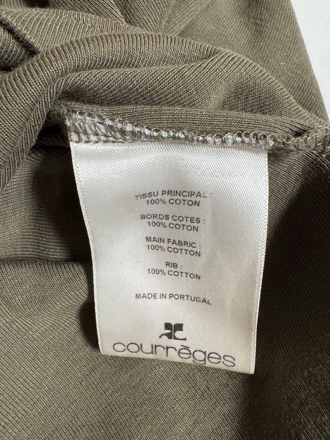 꾸레쥬 오프숄더 긴팔 티셔츠 XS 사이즈 상품이미지5