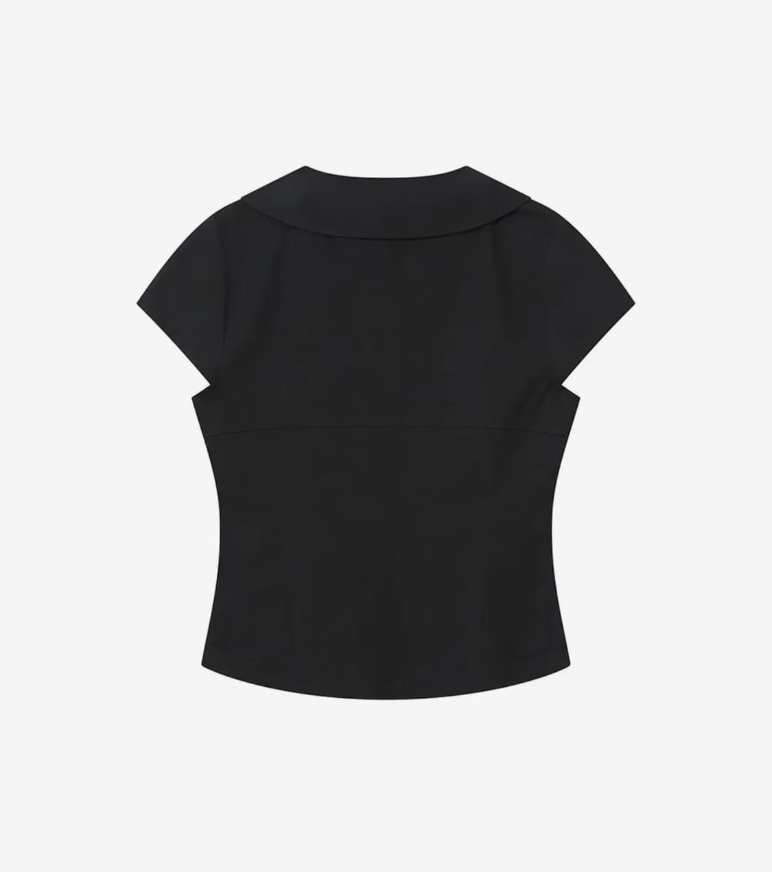 [레이 PICK]Double button shirts top BLACK 상품이미지3