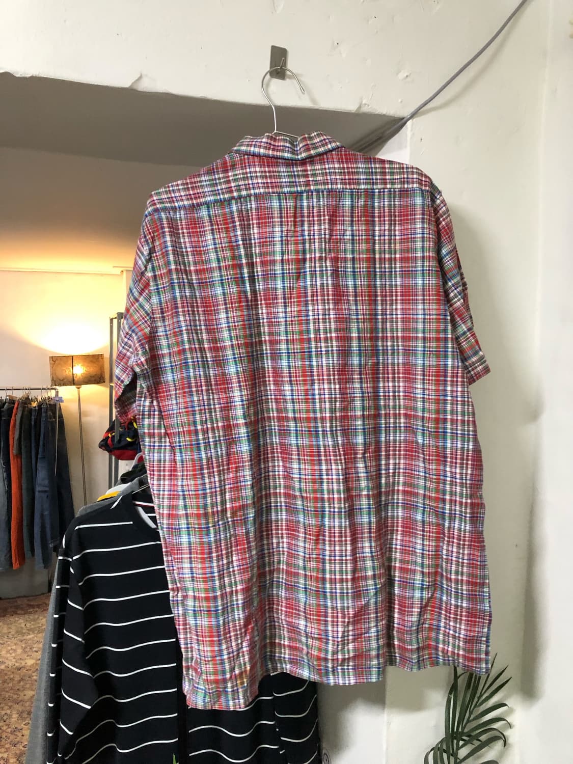 웨스턴 셔츠 레드 패턴 체크 상품이미지2