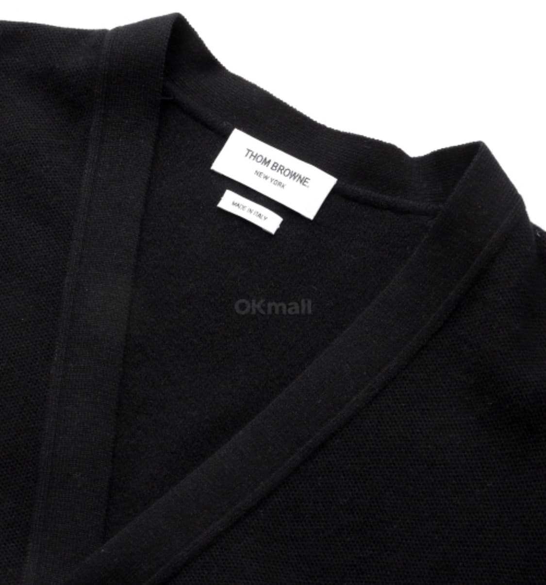 (정품) 톰브라운 트리밍 캐시미어 블랙 피케 가디건 4사이즈 상품이미지3