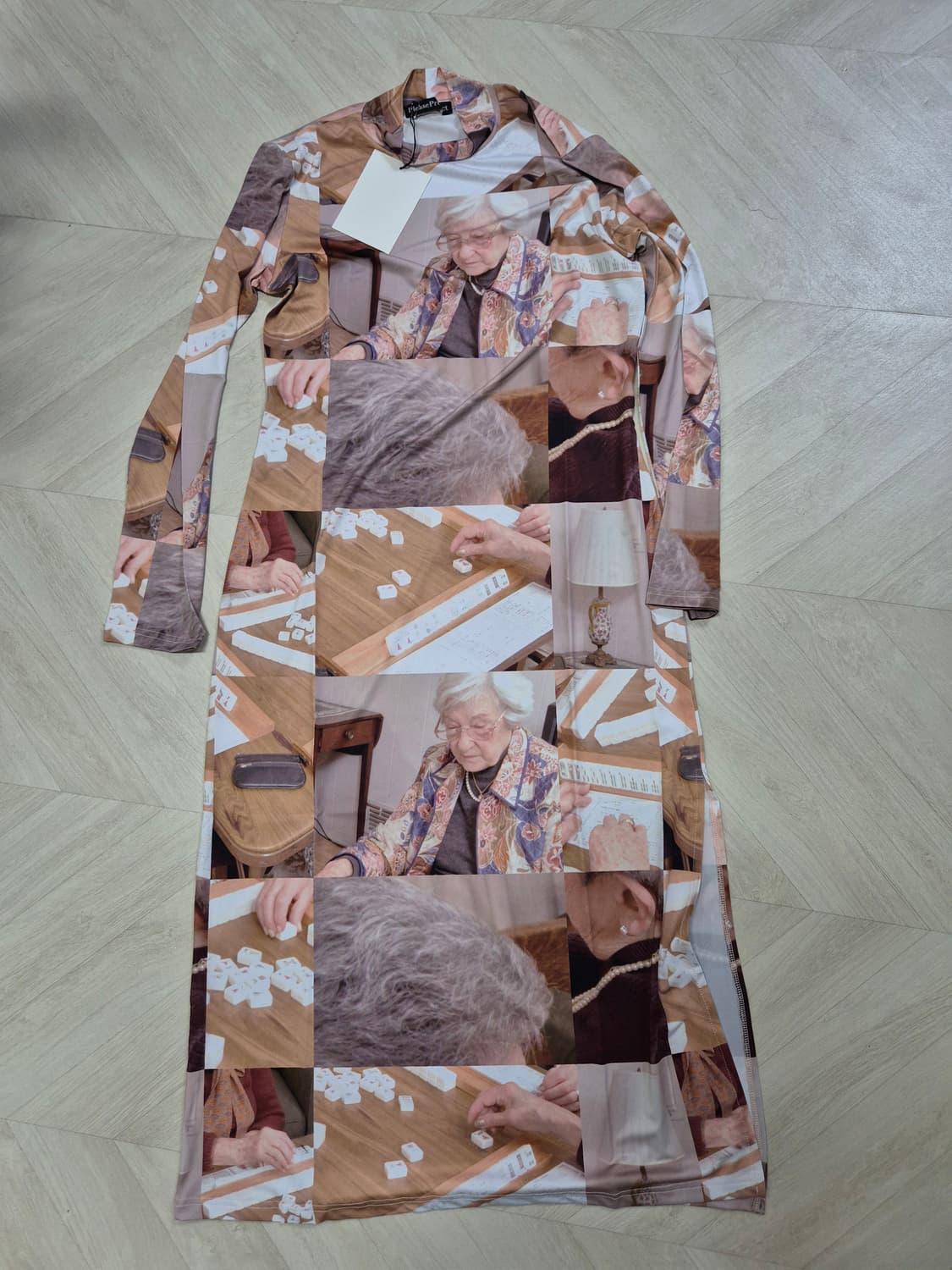 미사용 플리즈프로젝트 mahjong old lady dress 상품이미지3