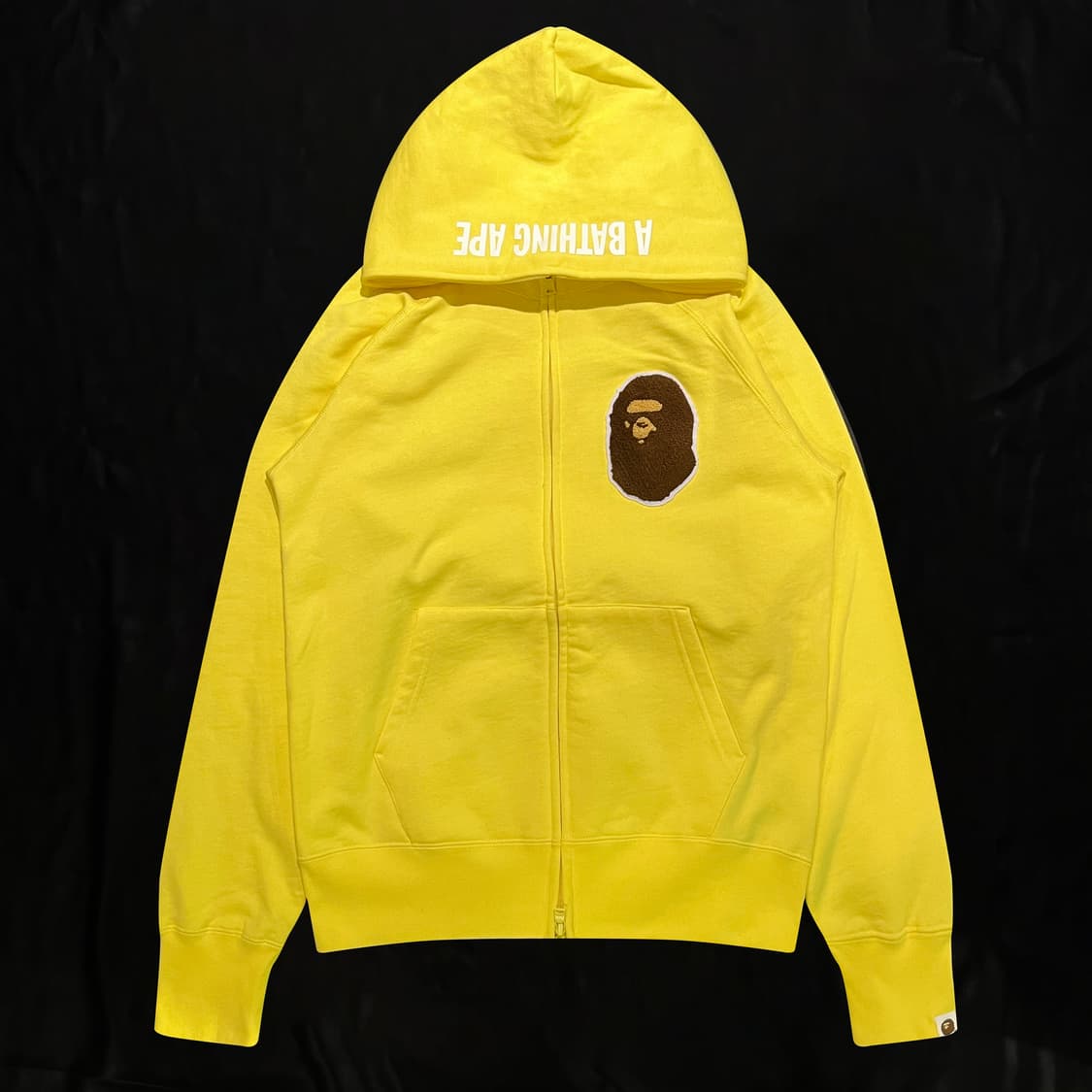 베이프 옐로우 후드집업 상품이미지1