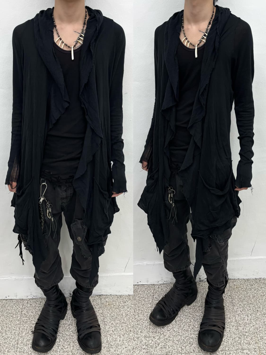 If Six Was Nine Distressed Drape Wraith 상품이미지1