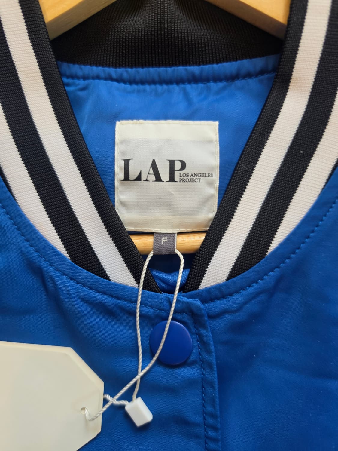 LAP 브랜드 블루 컬러 유니섹스 빈티지 스타디움 자켓- F 상품이미지4