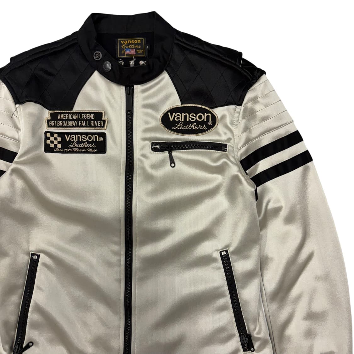 밴슨 레더 아메리칸 레전드 레이싱 자켓 M 상품이미지2