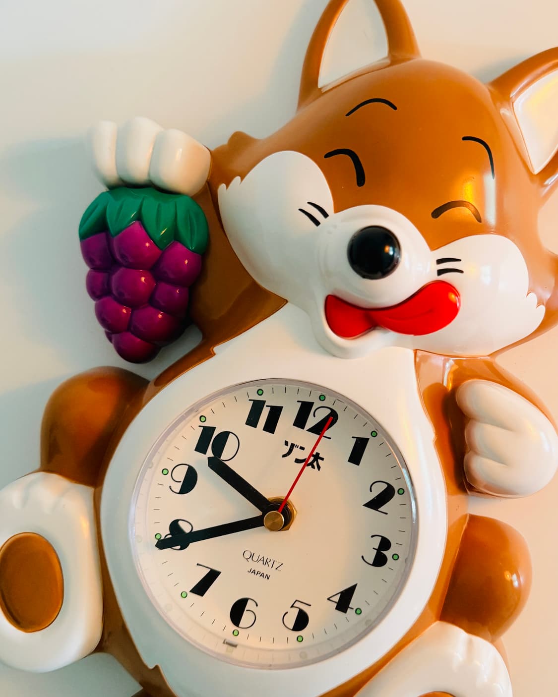 vintage | 여우 꼬리가 흔들리는 벽시계 상품이미지2