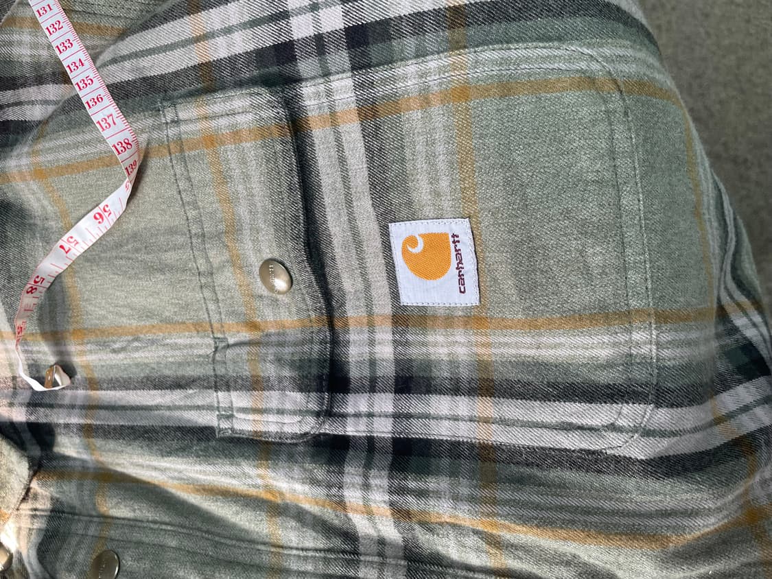 칼하트 체크 패턴 코트 남방 상품이미지6