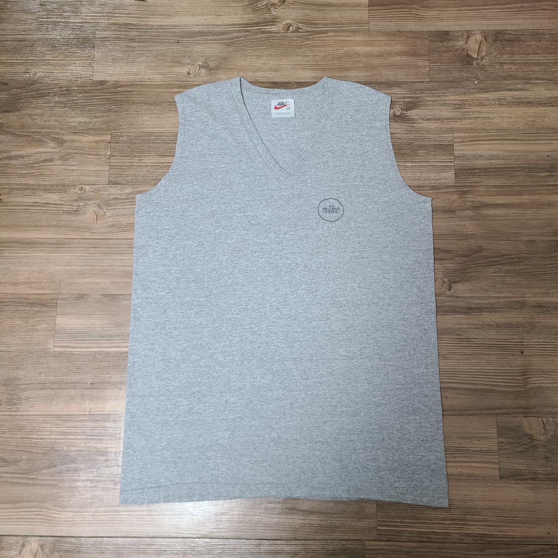 (100) 90s USA 나이키 올드 빈티지 브이넥 민소매 나시 티셔츠 상품이미지2