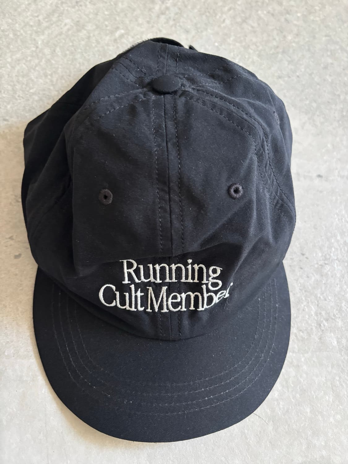 satisfy 새티스파이 피스쉘 러닝 캡 블랙 상품이미지2