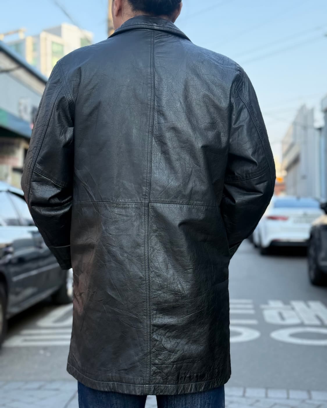 80-90‘s 하이퍼 드라이브 카우하이드 싱글 코트 9AR 상품이미지9