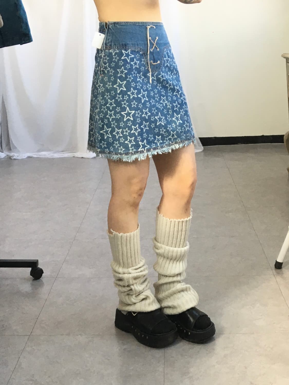 Star pattern mini skirt 상품이미지6