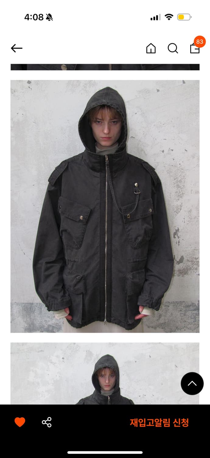 파르티멘토우먼 워시트 M65 필드자켓 상품이미지2