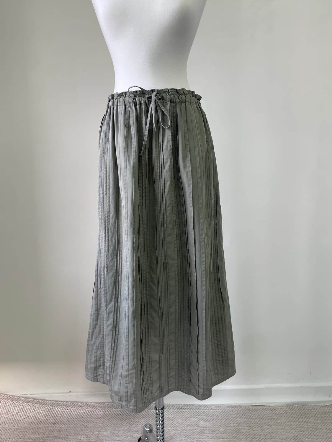 이세이미야케 하이 스포르팅 기어 버티컬 텍스처 밴딩 롱 스커트 상품이미지8