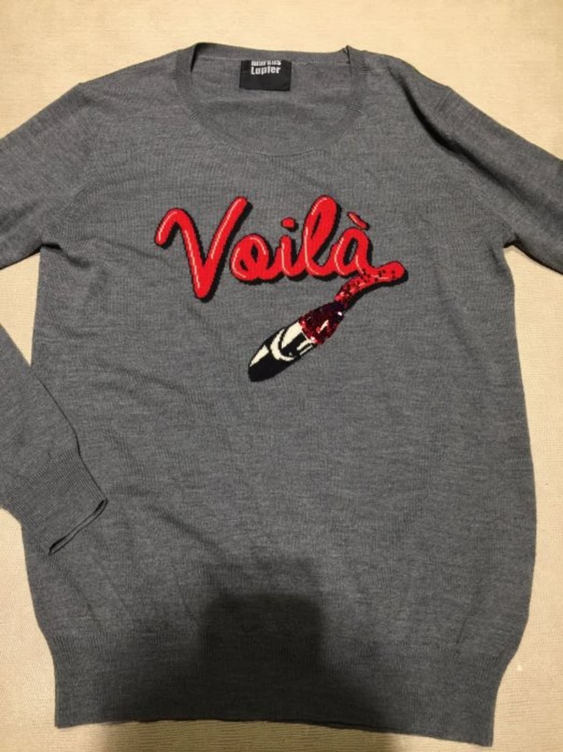 마커스루퍼 시그니처 시퀸 일러스트 포인트 울 니트 스웨터 상품이미지8