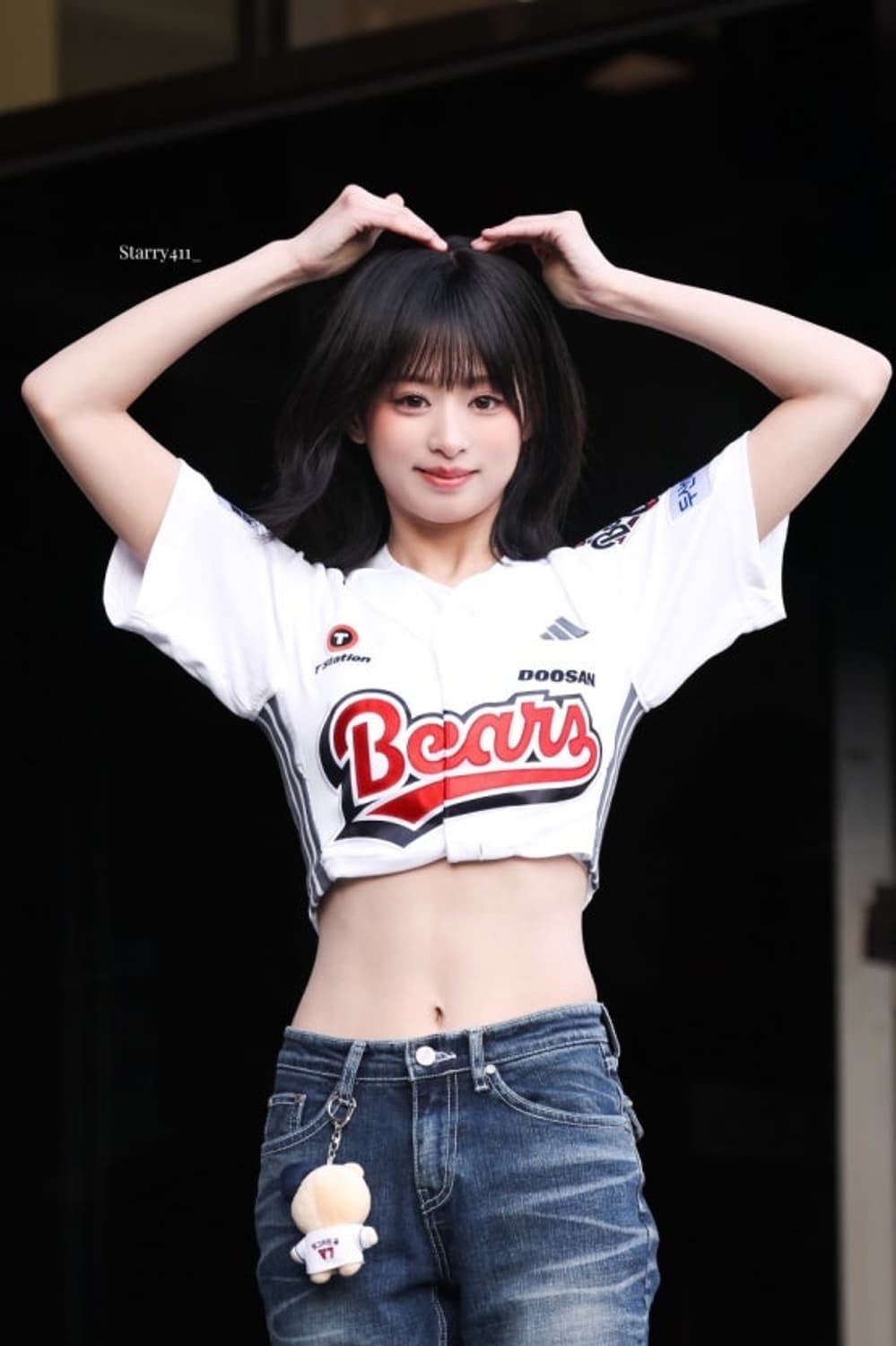 시너진 캣 워싱 데님팬츠 블루 상품이미지4
