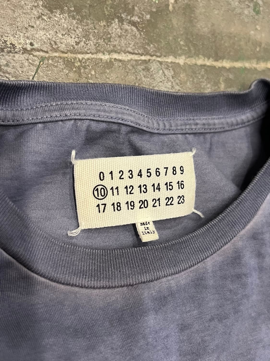 21SS [50] 메종 마르지엘라 워시드 코튼 스티치 반팔 티셔츠 상품이미지6