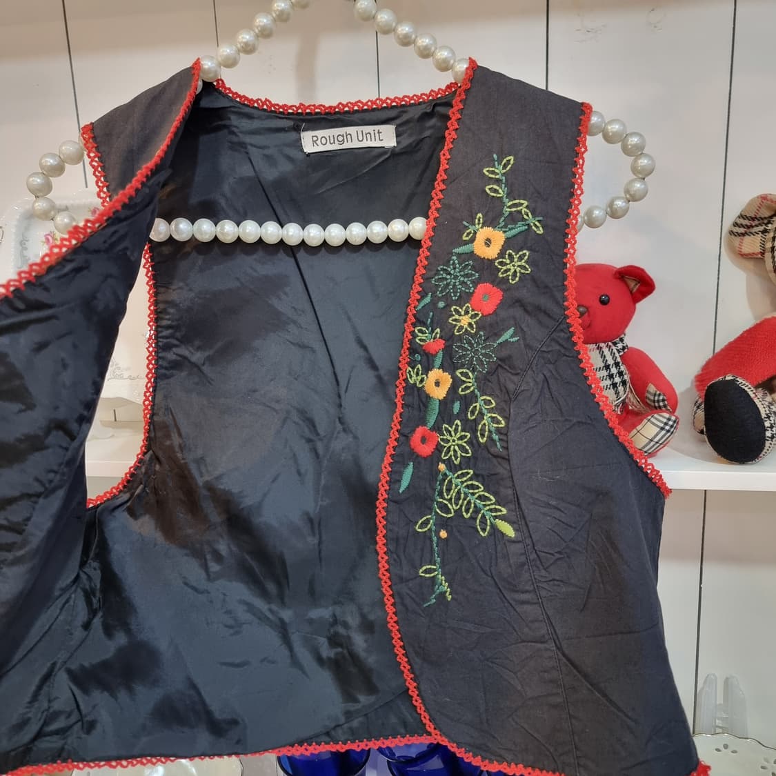 Rough Unit 빈티지 자수 베스트 조끼 상품이미지3