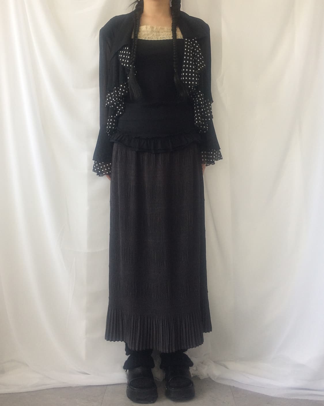 Pleats long skirt 상품이미지5