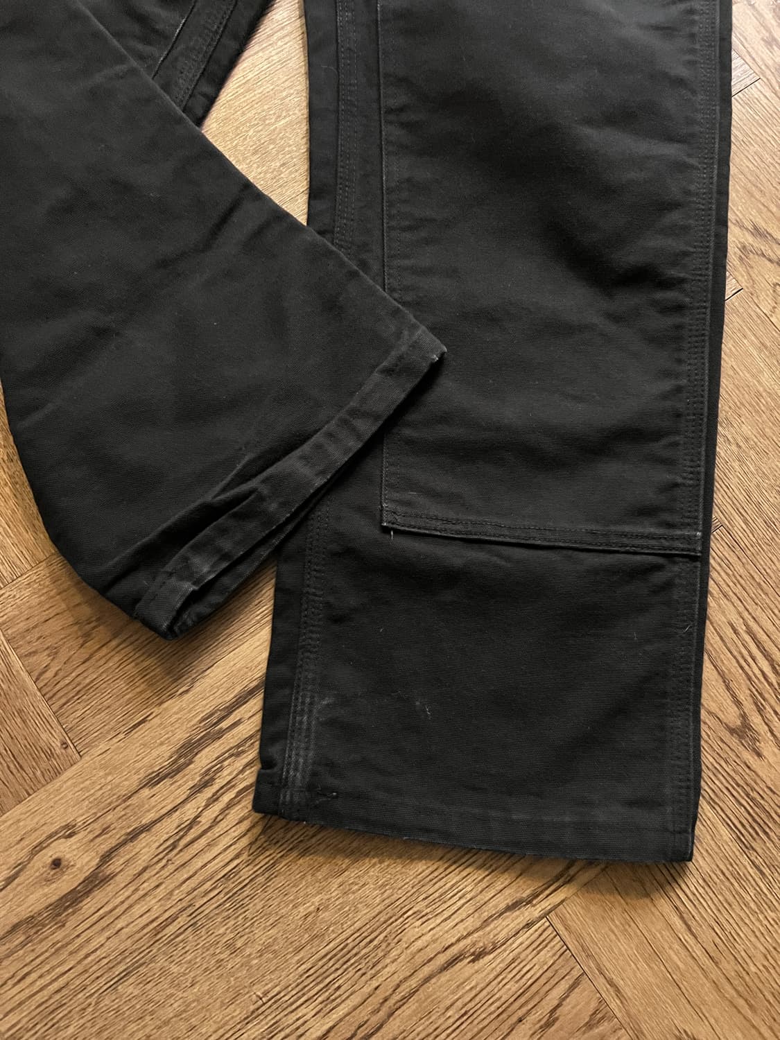 [30]칼하트 Made in USA 블랙 더블니 워크 팬츠 상품이미지4