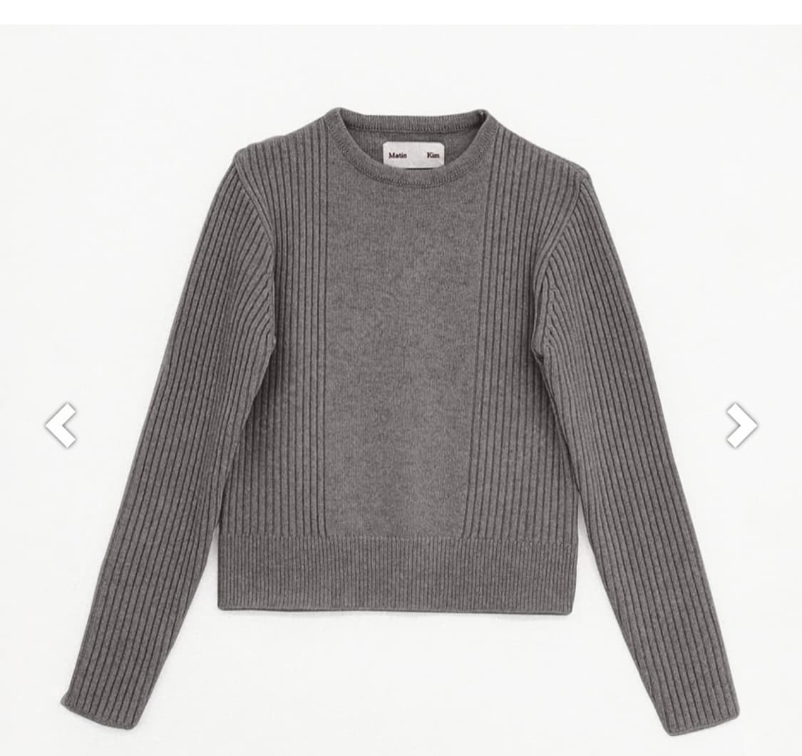 마땡킴 골지 니트탑 프리사이즈 상품이미지4