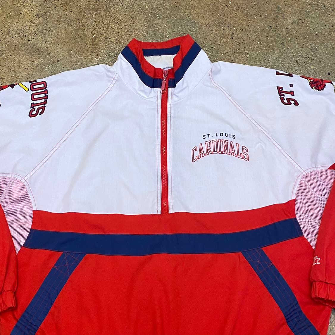 90s Made in Korea 미국 빈티지 스타터 카디널스 바람막이 상품이미지3