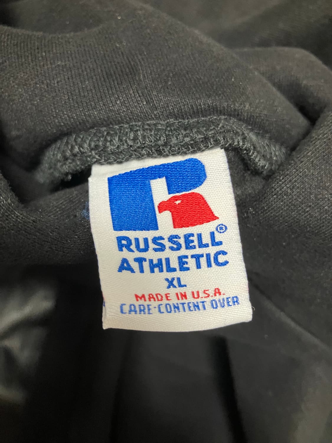 🇺🇸 90s USA 러셀 에슬레틱 후드 블랙 XL 상품이미지3