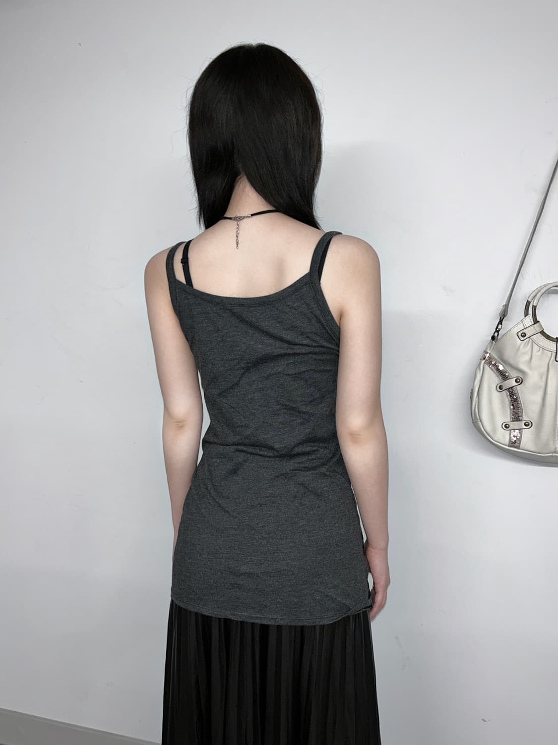 Sequin Big Stripe Sleeveless Top 상품이미지3