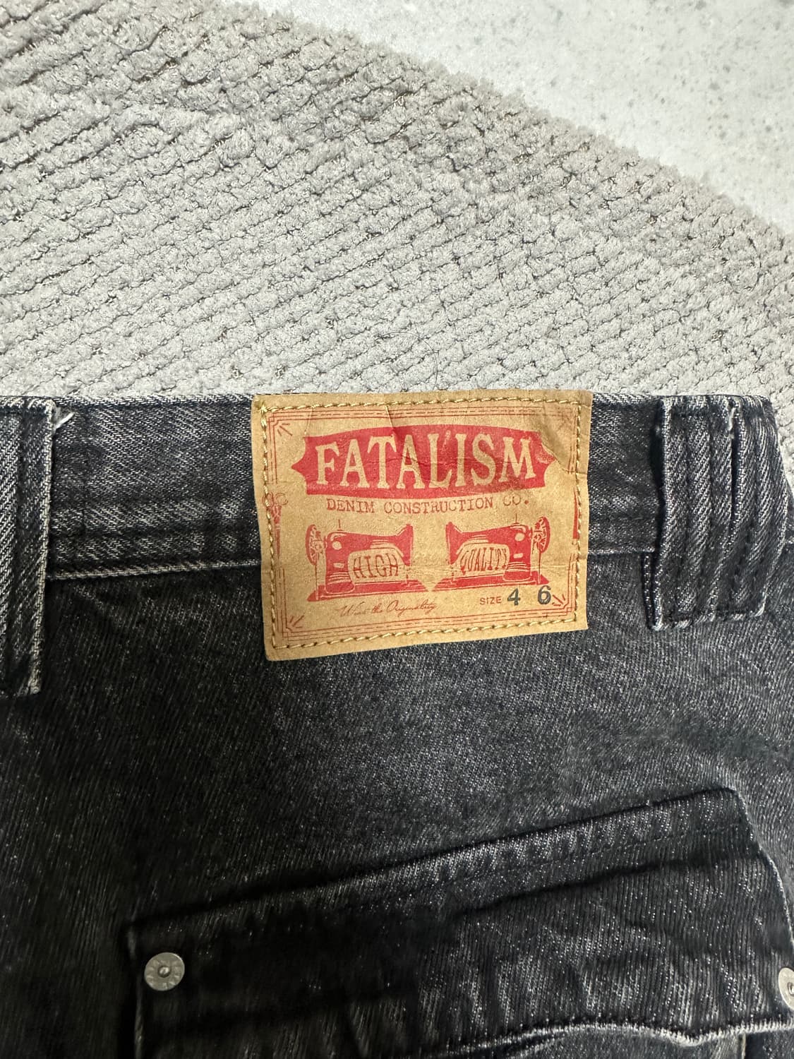 페이탈리즘 버뮤다 카고 팬츠 블랙 상품이미지3