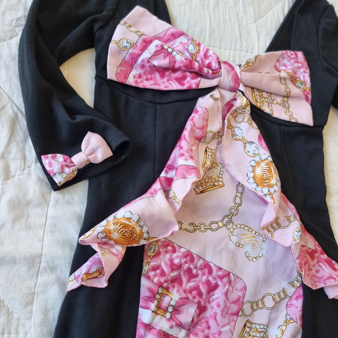 MARS 프리미엄 클래식 쥬얼핑크 리본  마즈원피스 상품이미지3