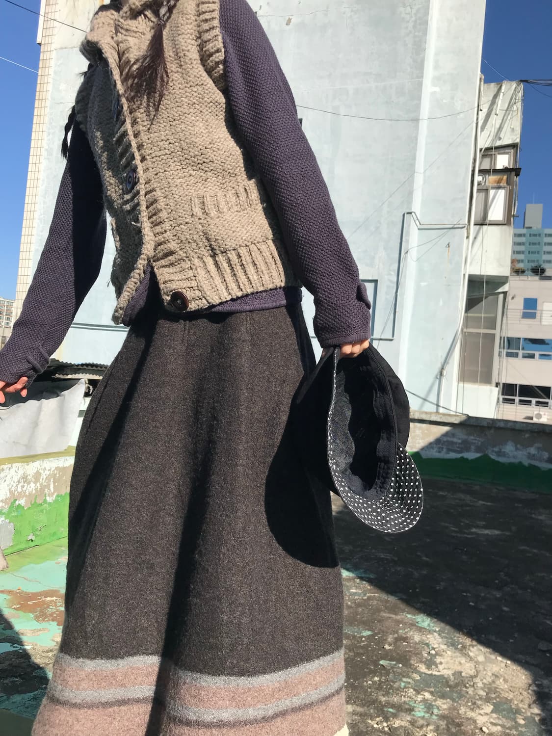 테디베어 니트 베스트 상품이미지4