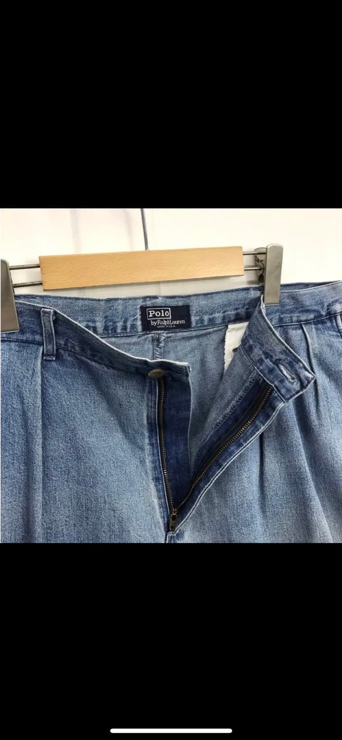 90s 폴로 랄프로렌 데님 치노 팬츠 빈티지 made in usa 미제 상품이미지2