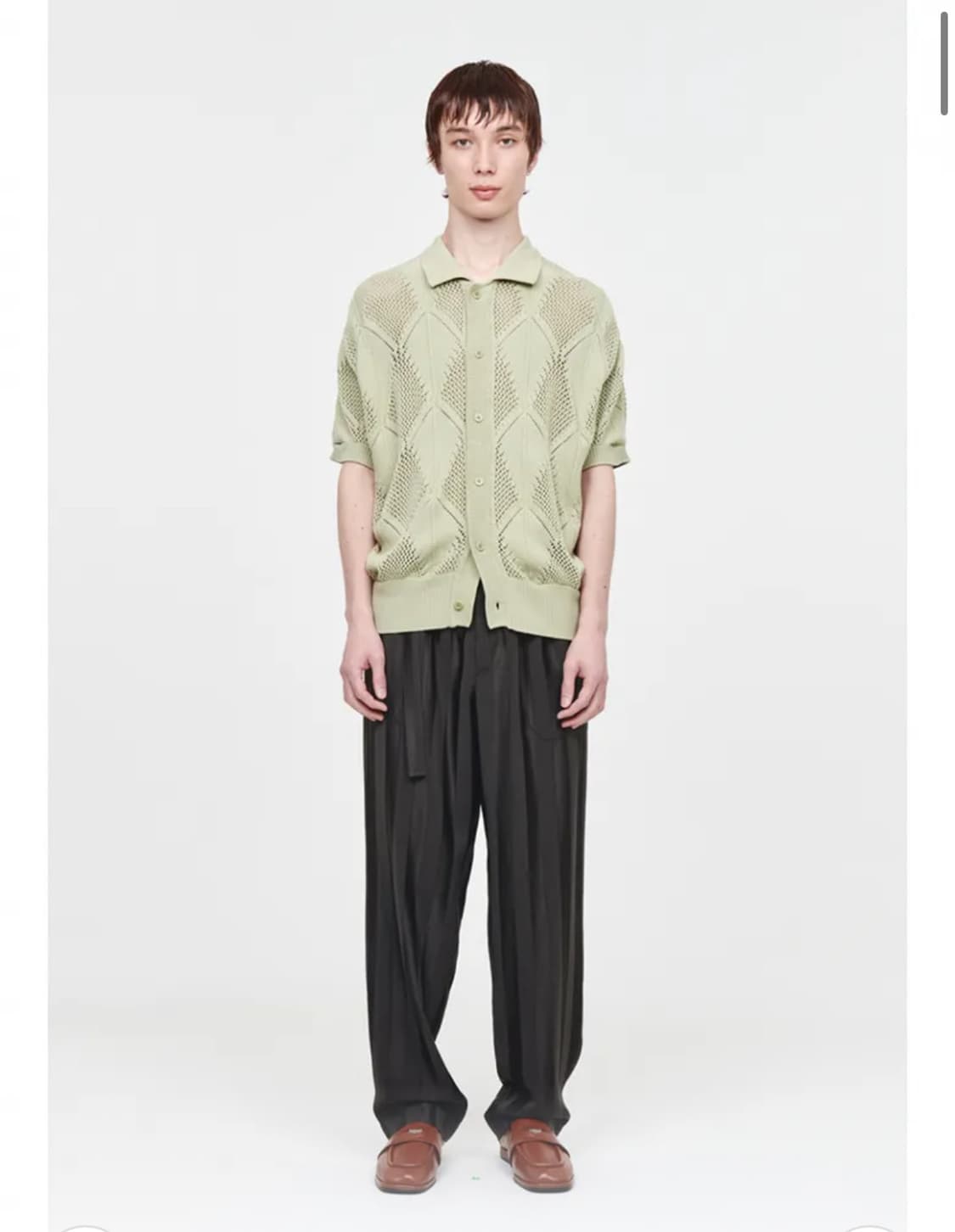 애프터프레이 리프 크로쉐 니트 가디건 (L) 상품이미지1