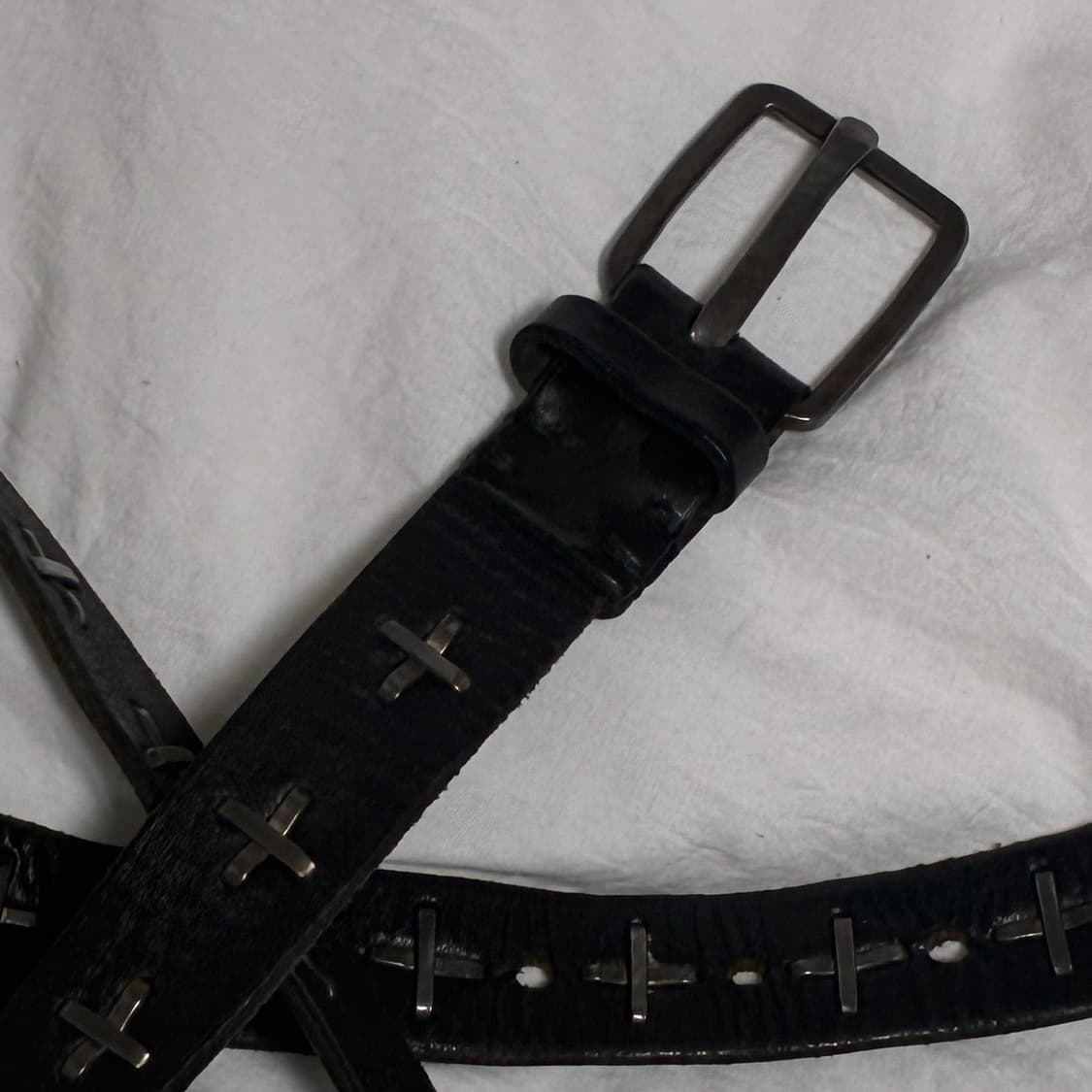 M.A+ 마우리지오아마데이 극초기판 홀스하이드 스터드 벨트 상품이미지5