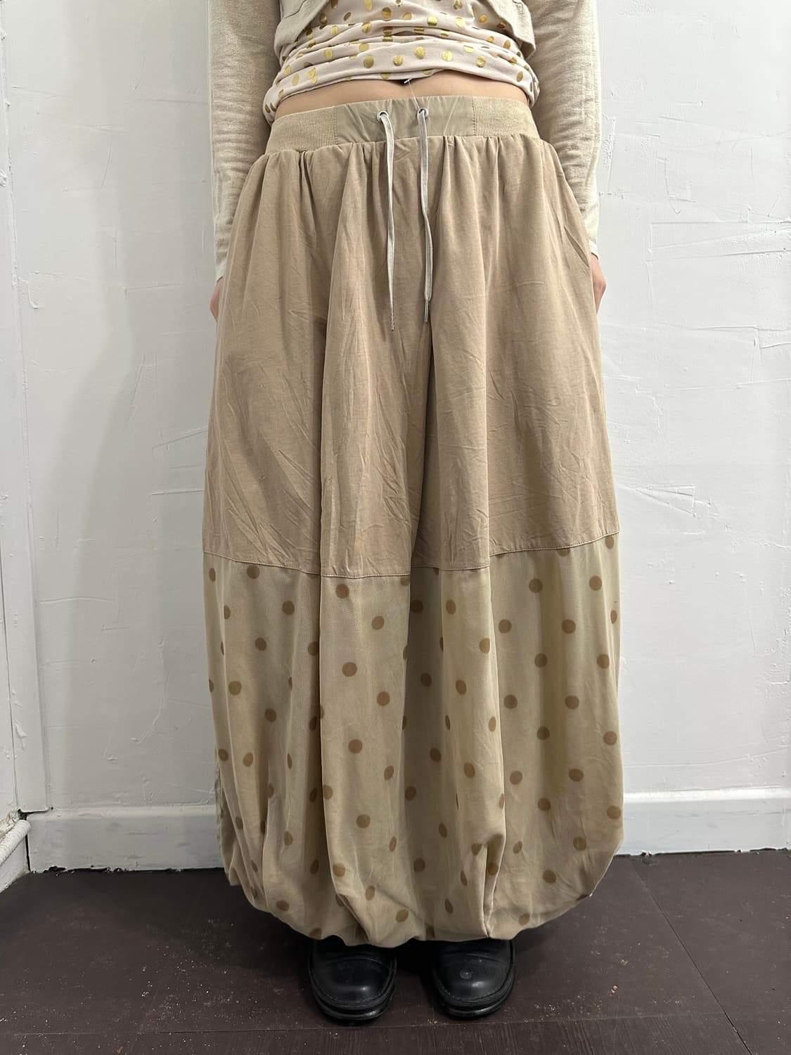 dot design puff skirt 상품이미지1