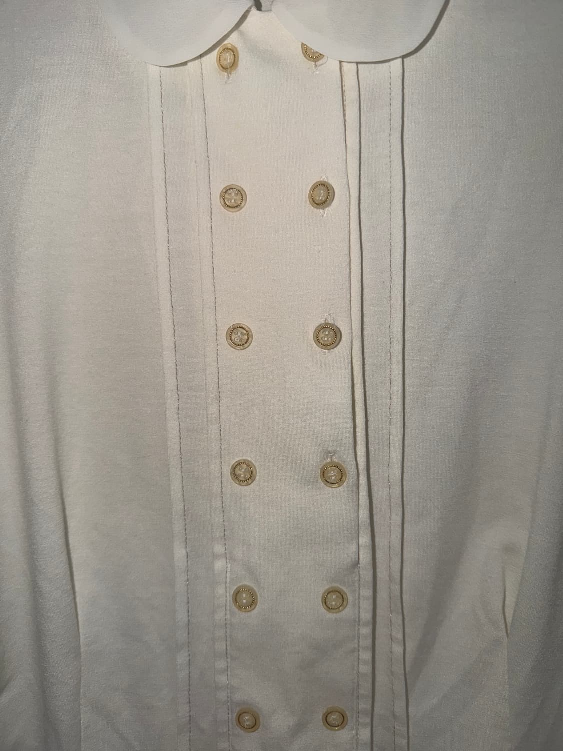 double button blouse 더블버튼 화이트 블라우스  상품이미지2
