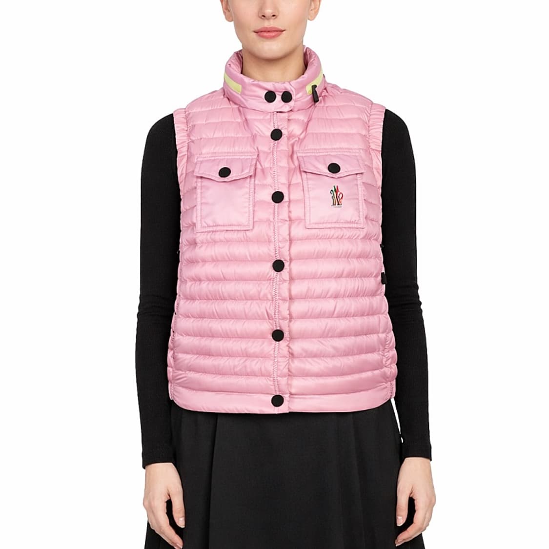 (정품/새상품) MONCLER 몽클레어 여성 옐로우 핑크 조끼 베스트 상품이미지3